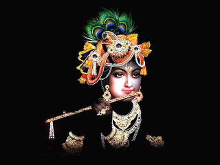 Woman peacock headdress stick hand 2 - an oil free wallpaper