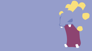 Cartoon elephant mouth open tongue - its chest free wallpaper