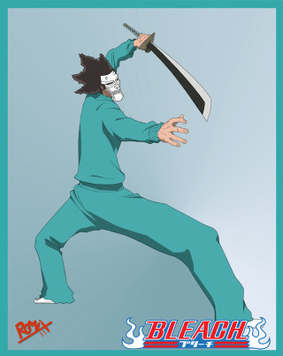 Man blue jumpsuit baseball bat - concept art free wallpaper