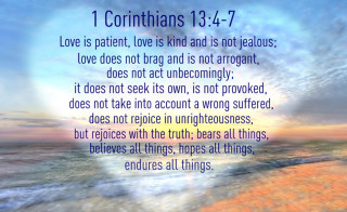 Bible quote love heart beach - free love wallpaper