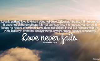Sky clouds quote john3 16 - free love wallpaper