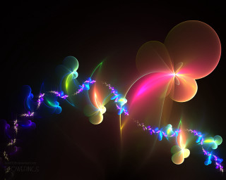 Colorful abstract background black red 3 - benoit b. mandelbrot free wallpaper for desktop