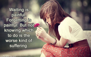 Woman bench flower quote waiting - a bench holding free wallpaper