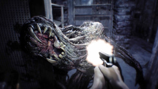 Person holding gun demonic face - the other hand free wallpaper