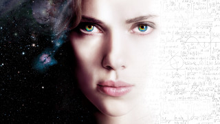 Woman blue eyes black background 4 - number free wallpaper