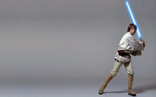 Star wars man lightsaber hologram - a man in a star free wallpaper