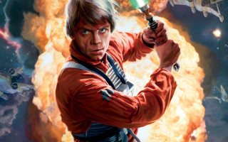 Man green lightsaber background objects - a painting of a man holding free wallpaper