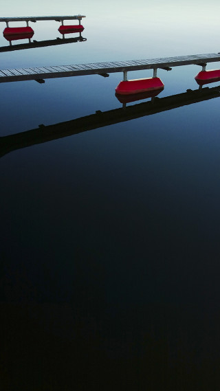 Benches lake dock red bench - arie smit free wallpaper