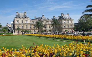 Paris school summer garden castle - paris school free wallpaper