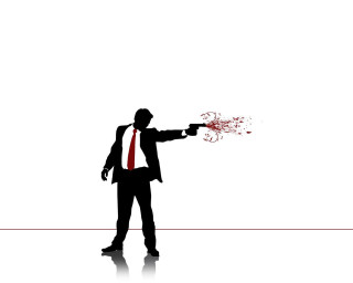 Man suit gun red light - a man in a suit holding free wallpaper