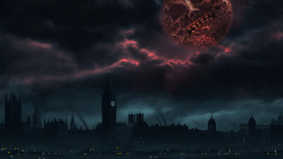 Strange object night city lightning - david young cameron free wallpaper