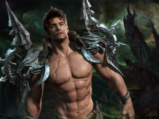 Massive chest arm metal armor - massive free wallpaper