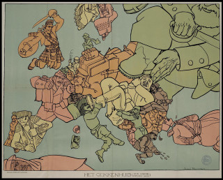 World map people animals drawing - berlin secession free wallpaper