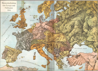 Europe map animals land sides - berlin secession free wallpaper