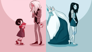 Demon girls crystal cubism hair - diamond free wallpaper