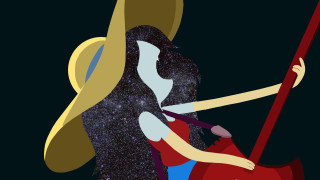 Woman red umbrella looking stars - a red umbrella free wallpaper