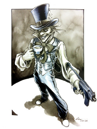 Cat gun top hat drink - his hand and a gun free wallpaper