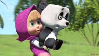Cartoon panda girl pink outfit - anna hotchkis free wallpaper