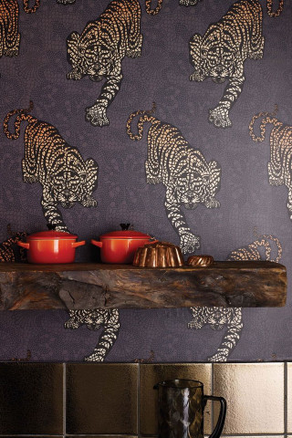 Wall shelf pots tea pot - alison kinnaird free wallpaper