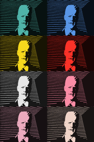 Men ties colorful black white - a group of men free wallpaper