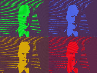 Man suit tie four colors - same free wallpaper