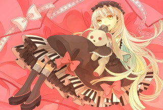 Girl blonde hair stuffed animal - stuffed free wallpaper