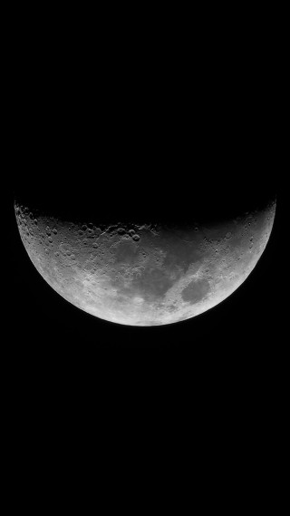 Half moon dark sky black - the dark sky free wallpaper