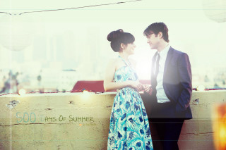 Man woman standing wall sign - summer free wallpaper for desktop