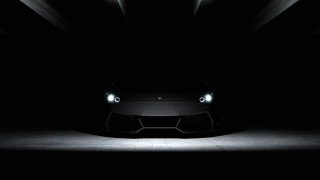 Black sports car dark room 18 - neoism free wallpaper