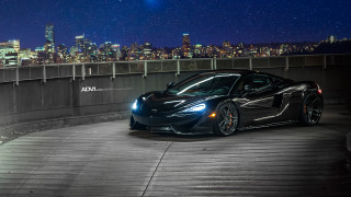 Black sports car city street 6 - the city free wallpaper