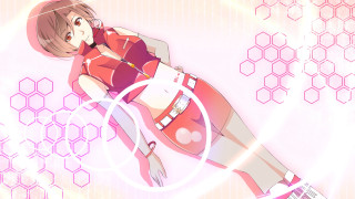 Woman short skirt red shirt - red shirt free wallpaper