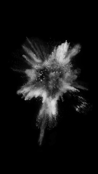 Black white smoke cloud space - free new year wallpaper