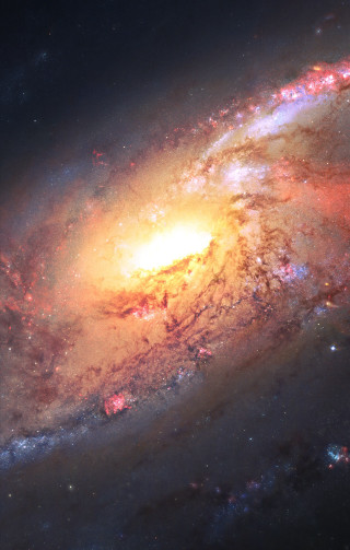 Large colorful spiral object sky 2 - a detailed matte painting free wallpaper