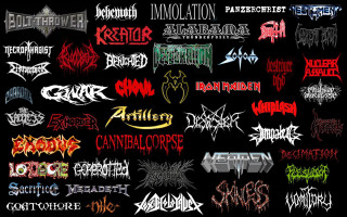 Metal rock logos white lettering - white lettering free wallpaper