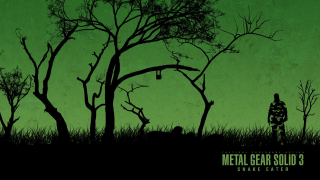Man field tree green background - metal gear free wallpaper