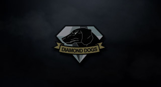 Black gold diamond dog logo - metal gear free wallpaper