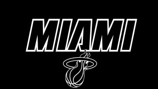 Miami heat logo black white 3 - wallpaper free wallpaper