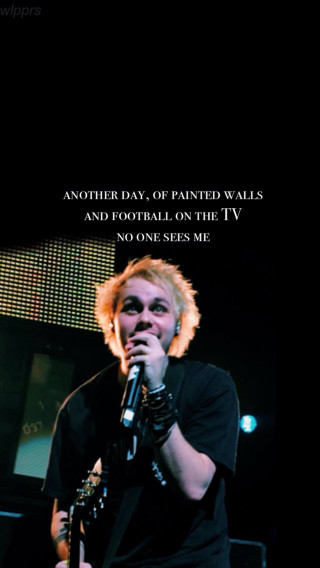 Man holding microphone quote another - painted free wallpaper
