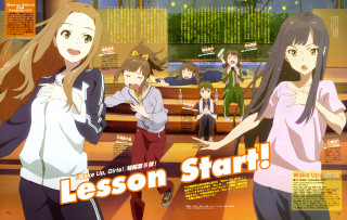 Girls posing lesson start gym - a group of girls free wallpaper