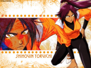 Woman purplehair man orangehair blackshirt - anime visual free wallpaper