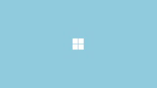 Blue background white square middle - a minimalist painting free wallpaper