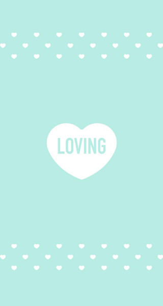 Heart loving white letters blue - free love wallpaper