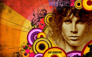 Man long hair colorful background - a picture of him free wallpaper