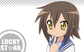 Girl green eyes brown hair - lucky free wallpaper