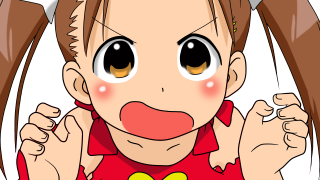 Cartoon girl heart red shirt - neoexpressionism free wallpaper