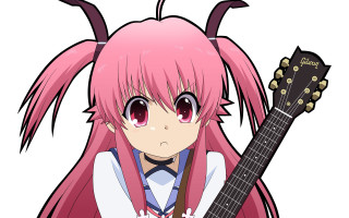 Girl pink hair guitar pink 2 - a guitar free wallpaper