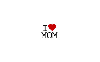 Red heart black white photo - mom free wallpaper