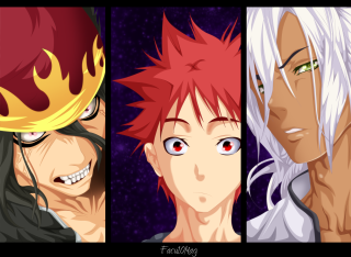 Anime characters different hair colors - white hair free wallpaper