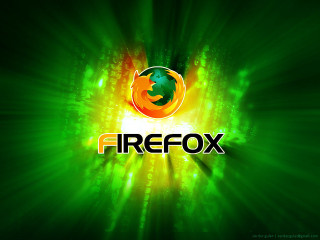 Green yellow firefox logo black - a green background free wallpaper