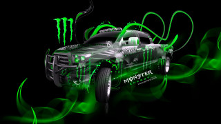 Monster truck green lights monster - a monster truck free wallpaper
